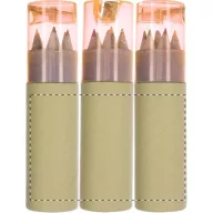   Set 6 creioane, 21MAR1335, Ø 27x102 mm, Everestus, Lemn, Plastic, Portocaliu