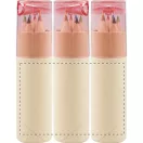 Set creioane, ø27×102 mm, Everestus, 20FEB3877, Hartie, Plastic, Rosu, Bej
