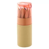   Set 12 creioane, 21MAR1332, Ø 35x103 mm, Everestus, Carton, Lemn, Rosu