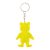 Breloc ursulet reflectorizant, 50×70 mm, Everestus, 20FEB7105, Plastic, Galben