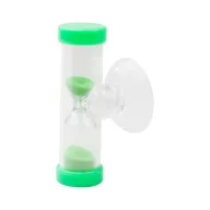   Clepsidra 3 minute, ø20×60 mm, Everestus, 20FEB7321, Plastic, Verde, Transparent