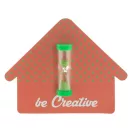 Clepsidra 3 minute, ø20×60 mm, Everestus, 20FEB7321, Plastic, Verde, Transparent
