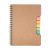 Agenda, 135×177×8 mm, Everestus, 20FEB10310, Hartie reciclata, Natur