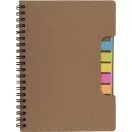 Agenda, 135×177×8 mm, Everestus, 20FEB10310, Hartie reciclata, Natur