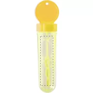   Bubble blower, 30 ml, ø28×127 mm, Everestus, 20FEB2932, Polietilena, Polipropilena, Galben