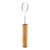 Breloc cu lumina alba led, Everestus, 22FEB0209, Ø15x64 mm, Bambus, Natur