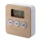 Timer de bucatarie, Everestus, 22FEB0113, 60x60x16 mm, Bambus, Natur