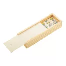 Joc domino, 2402E18890, Everestus, 146x50x30 mm, Lemn, Natur
