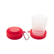   Pahar pliabil 220 ml, 2402E18458, Everestus, ø68x106 mm, Polipropilena, Metal, Rosu