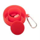 Pahar pliabil 220 ml, 2402E18458, Everestus, ø68x106 mm, Polipropilena, Metal, Rosu