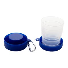   Pahar pliabil 220 ml, 2402E18457, Everestus, ø68x106 mm, Polipropilena, Metal, Albastru