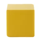 Cub antistres, 2410E24688, Everestus, 45 x 45 x 45 mm, Poliuretan, Galben