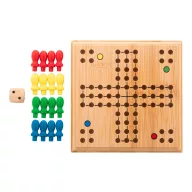 Joc Ludo, 2410E24299, Everestus, 140 x 160 mm, Bambus, Natur