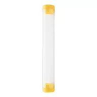   Suport tubular pentru pix, 150×20 mm, Everestus, 20FEB7392, Plastic, Galben, Transparent