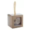 Glob de Craciun, 2401E16786, Everestus, 77x77x77 mm, Carton, Auriu, Alb