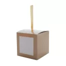 Glob de Craciun, 2401E16786, Everestus, 77x77x77 mm, Carton, Auriu, Alb