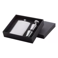   Set plosca cu 2 paharute, 230 ml, 167×188×42 mm, Everestus, 20FEB13825, Otel inoxidabil, Argintiu