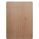 Clipboard A4, 225×315 mm, Everestus, 20FEB13826, Bambus, Natur, Argintiu