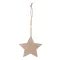 Ornament brad Craciun, 2410E25435, Everestus, 80 x 76 x 2 mm, Lemn, Natur