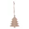 Ornament brad Craciun, 2410E25433, Everestus, 63 x 80 x 2 mm, Lemn, Natur