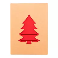   Set 4 suporturi de tacamuri cu design de Craciun, 2410E25438, Everestus, 160 x 220 x 10 mm, Pasla, Rosu