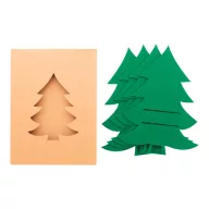   Set 4 suporturi de tacamuri cu design de Craciun, 2410E25437, Everestus, 160 x 220 x 10 mm, Pasla, Verde