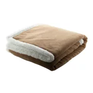   Patura dublu strat, 200 grame/mp, 1200×1500 mm, Everestus, 20FEB12215, Polar fleece, Maro, Alb