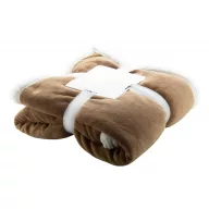   Patura dublu strat, 200 grame/mp, 1200×1500 mm, Everestus, 20FEB12215, Polar fleece, Maro, Alb