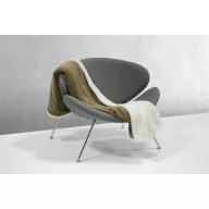   Patura dublu strat, 200 grame/mp, 1200×1500 mm, Everestus, 20FEB12215, Polar fleece, Maro, Alb