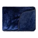 Patura si perna de calatorie 2-in-1, Everestus, 2610E18287, 245x340 mm, Poliester, Albastru Dark