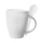 Cana, 300 ml, 86 x 106 mm, Everestus, 20FEB4974, Ceramica, Alb