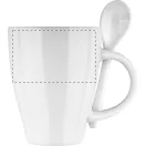 Cana, 300 ml, 86 x 106 mm, Everestus, 20FEB4974, Ceramica, Alb
