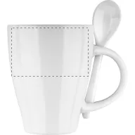   Cana, 300 ml, 86 x 106 mm, Everestus, 20FEB4974, Ceramica, Alb