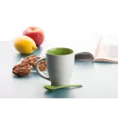 Cana, 300 ml, 86 x 106 mm, Everestus, 20FEB4972, Ceramica, Verde, Alb