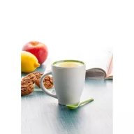   Cana, 300 ml, 86 x 106 mm, Everestus, 20FEB4972, Ceramica, Verde, Alb