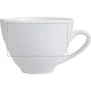 Set 2 cani espresso cu farfurioara, 90 ml, 120×125×95 mm, Everestus, 20FEB4927, Ceramica, Alb