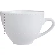   Set 2 cani espresso cu farfurioara, 90 ml, 120×125×95 mm, Everestus, 20FEB4927, Ceramica, Alb