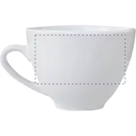   Set 2 cani espresso cu farfurioara, 90 ml, 120×125×95 mm, Everestus, 20FEB4927, Ceramica, Alb