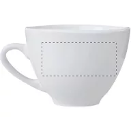   Set 2 cani Cappuccino cu farfurioara, 150 ml, 155×158×109 mm, Everestus, 20FEB4979, Ceramica, Alb