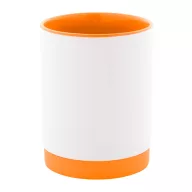   Cana 300 ml, 2410E25603, Everestus, ø80 x 100 mm, Ceramica, Portocaliu