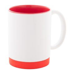   Cana 300 ml, 2410E25604, Everestus, ø80 x 100 mm, Ceramica, Rosu