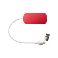 Hub usb 2401E17746, Everestus, 80x10x36 mm, Aluminiu, Rosu