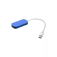   Hub usb 2401E17745, Everestus, 80x10x36 mm, Aluminiu, Albastru