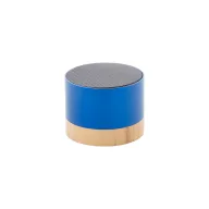   Boxa portabila Wireless, 2401E17727, Everestus, ø68x55 mm, Aluminiu, Bambus, Albastru
