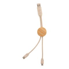   Cablu de incarcare USB, 2402E19063, Everestus, 32x210x10 mm, Paie, Plastic, Natur