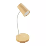   Incarcator wireless 15 W cu lampa de birou, 2402E19093, Everestus, ø120x330 mm, Bambus, Polipropilena, Natur