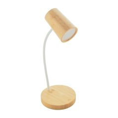   Incarcator wireless 15 W cu lampa de birou, 2402E19093, Everestus, ø120x330 mm, Bambus, Polipropilena, Natur