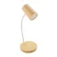 Incarcator wireless 15 W cu lampa de birou, 2402E19093, Everestus, ø120x330 mm, Bambus, Polipropilena, Natur