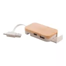 Hub usb 2402E19086, Everestus, 100x41x15 mm, Bambus, Paie, Natur