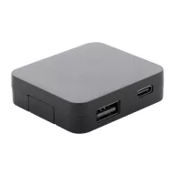 Hub usb, 2410E22356, Everestus, 52 x 46 x 13 mm, ABS, Negru